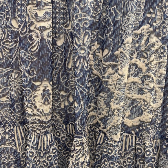 Johnny Was Navy Floral Long Sleeve Dress - Picture 4 of 12